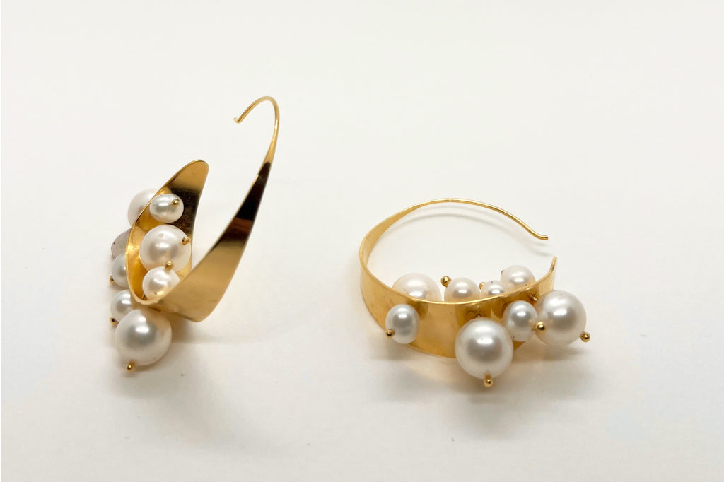 Boucles d'oreilles Blanche