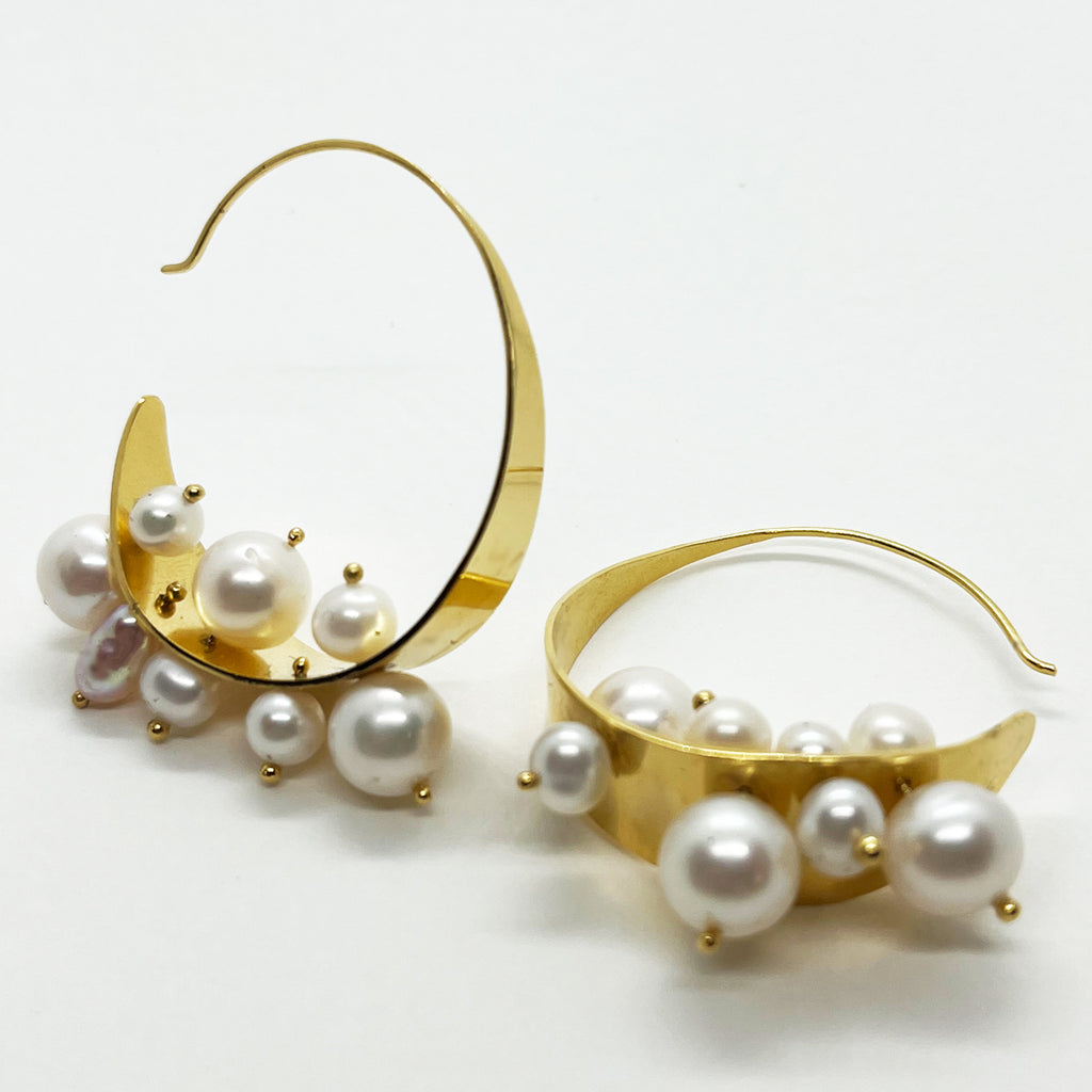 Boucles d'oreilles Blanche
